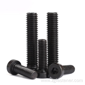 Class 8.8 black oxide coating Thin head hexagon socket screw